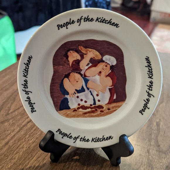 HOUSE OF PRILL Erika Oller “People Of The Kitchen” Salad Appetizer Dessert Plate - Picture 10 of 10